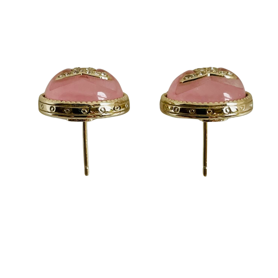 Chanel CC Stud Earrings