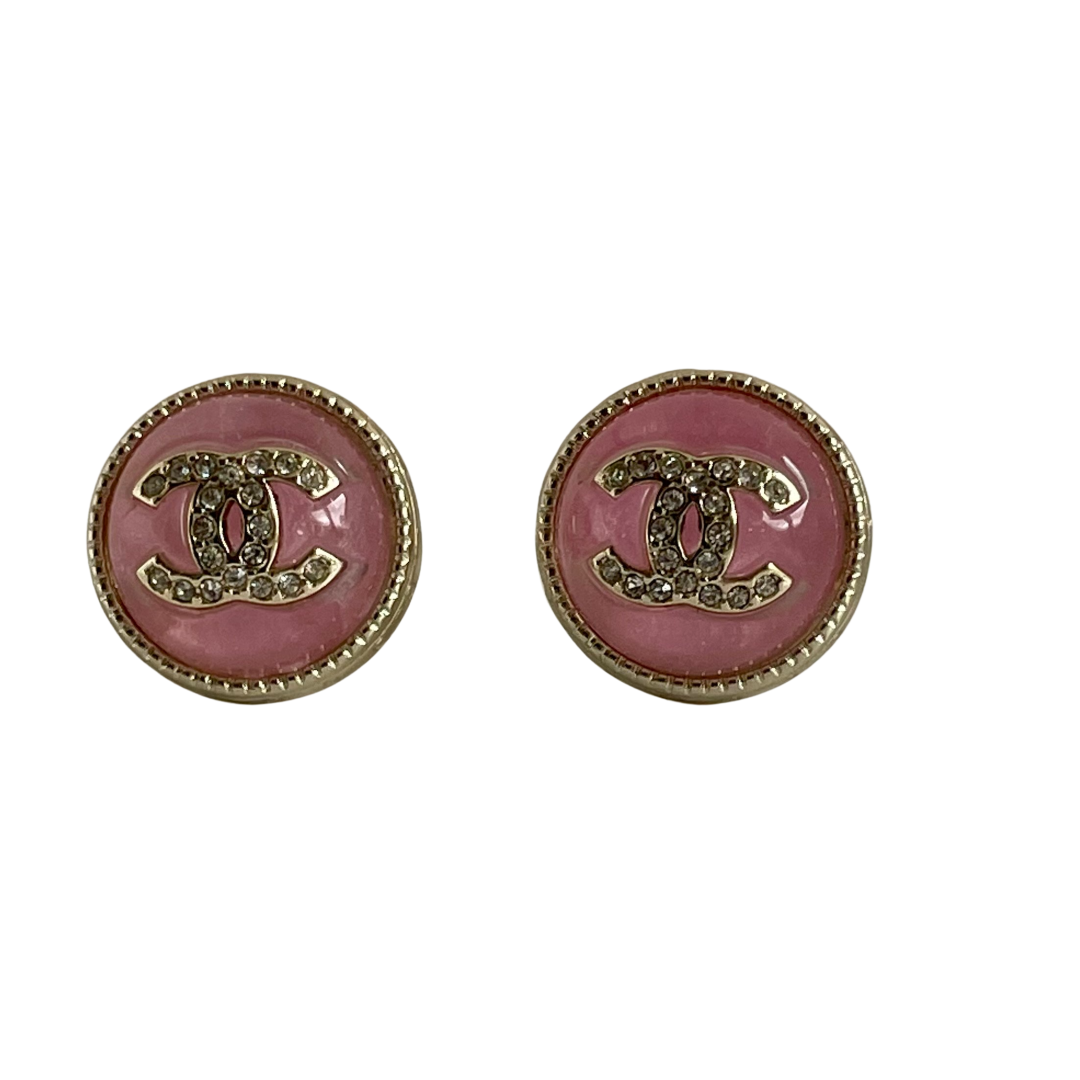 Chanel CC Stud Earrings