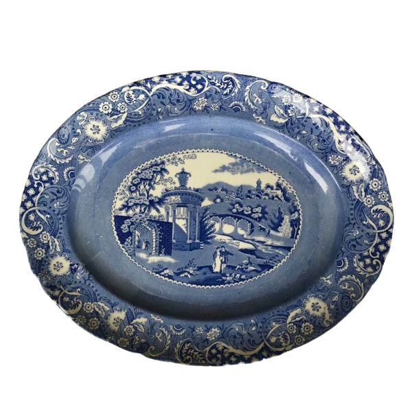 A Vintage Blue and White Platter