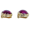 A pair of Vintage Christian Dior Faux Ruby Clip On Earrings