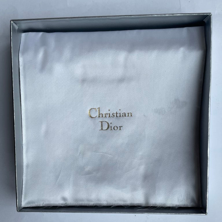 Vintage Christian Dior Heart Necklace and Clip Earrings - Gold Plated with Crystals, Original Box