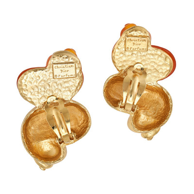 A pair of Vintage Christian Dior Shell Earrings