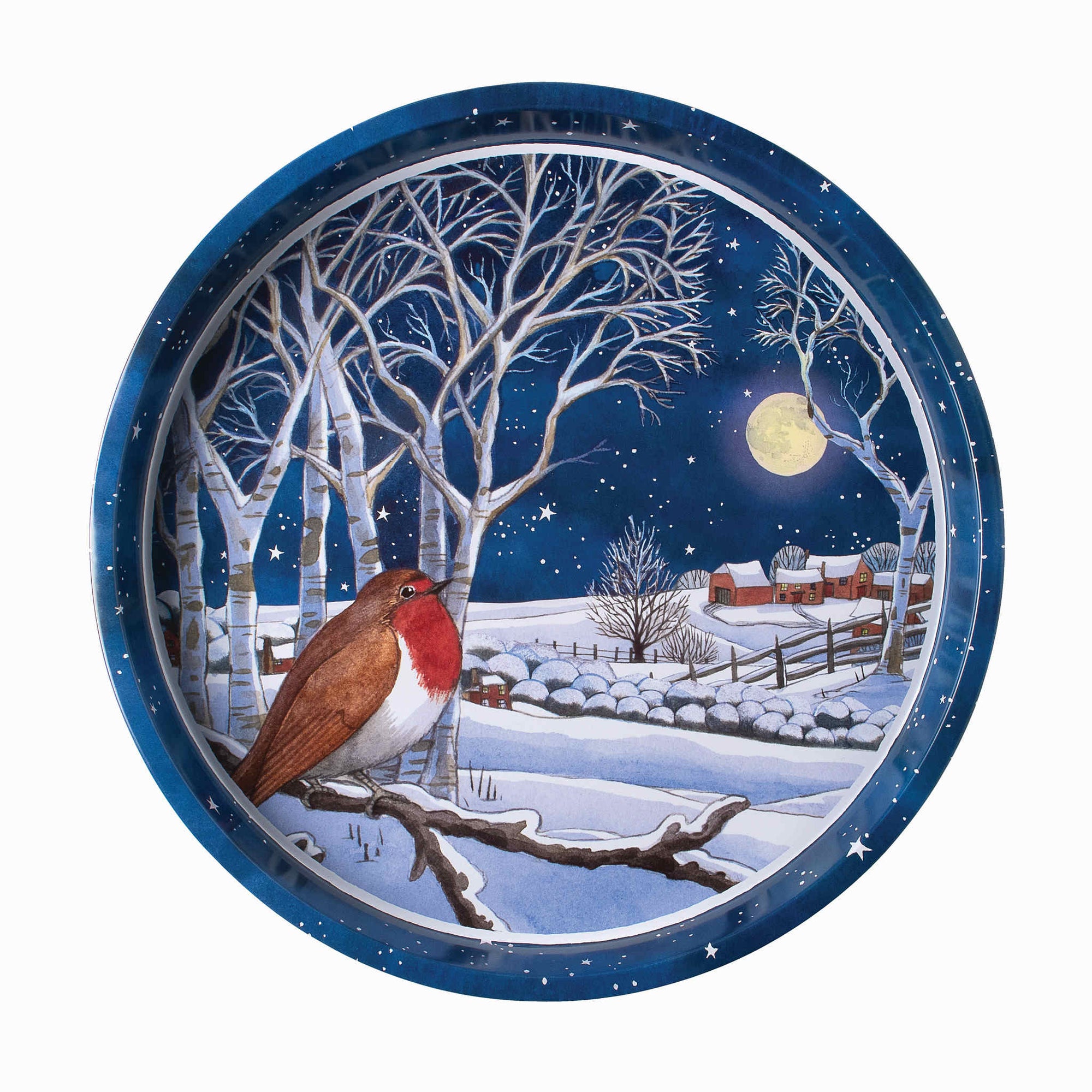 Emma Bridgewater Midnight Robin Tray