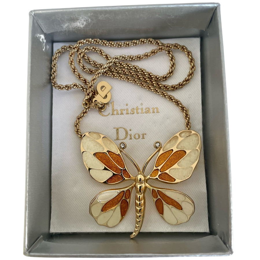 A Vintage Christian Dior Butterfly Necklace