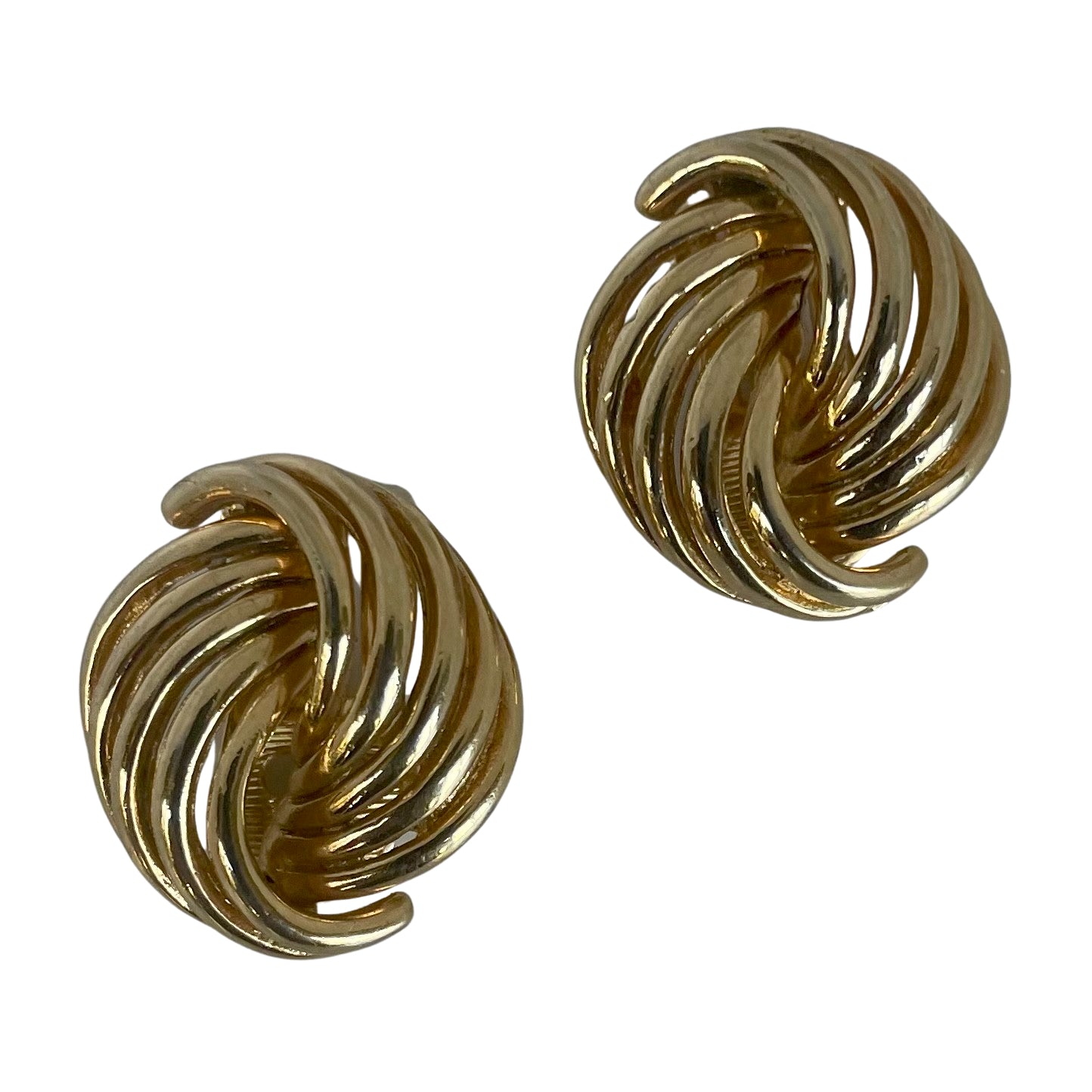 Vintage Christian Dior Classic Knot Clip Earrings