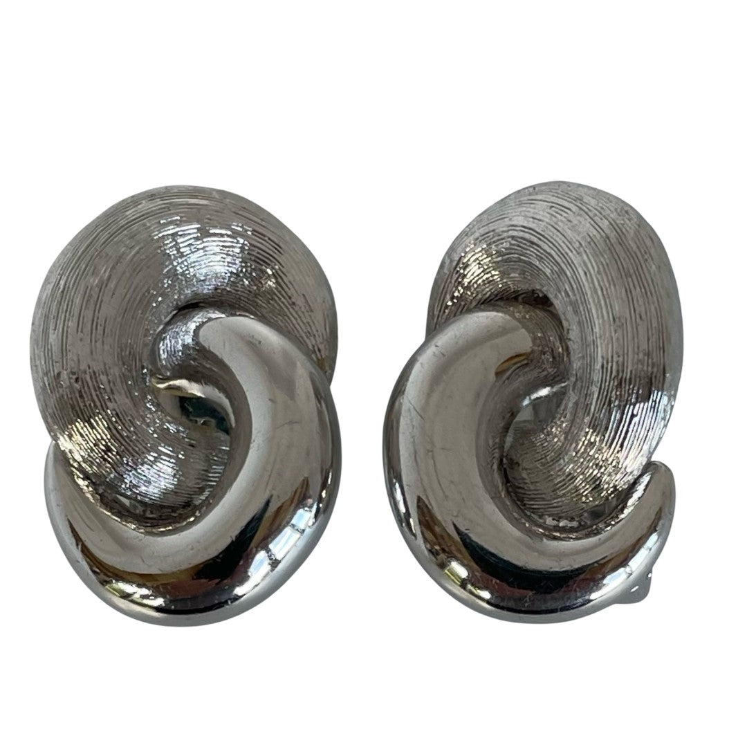Vintage Christian Dior Large Love Knot Clip Earrings