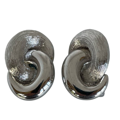 Vintage Christian Dior Large Love Knot Clip Earrings