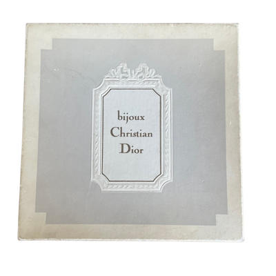 Vintage Christian Dior Art Deco Style Necklace and Earring Set, 1970s