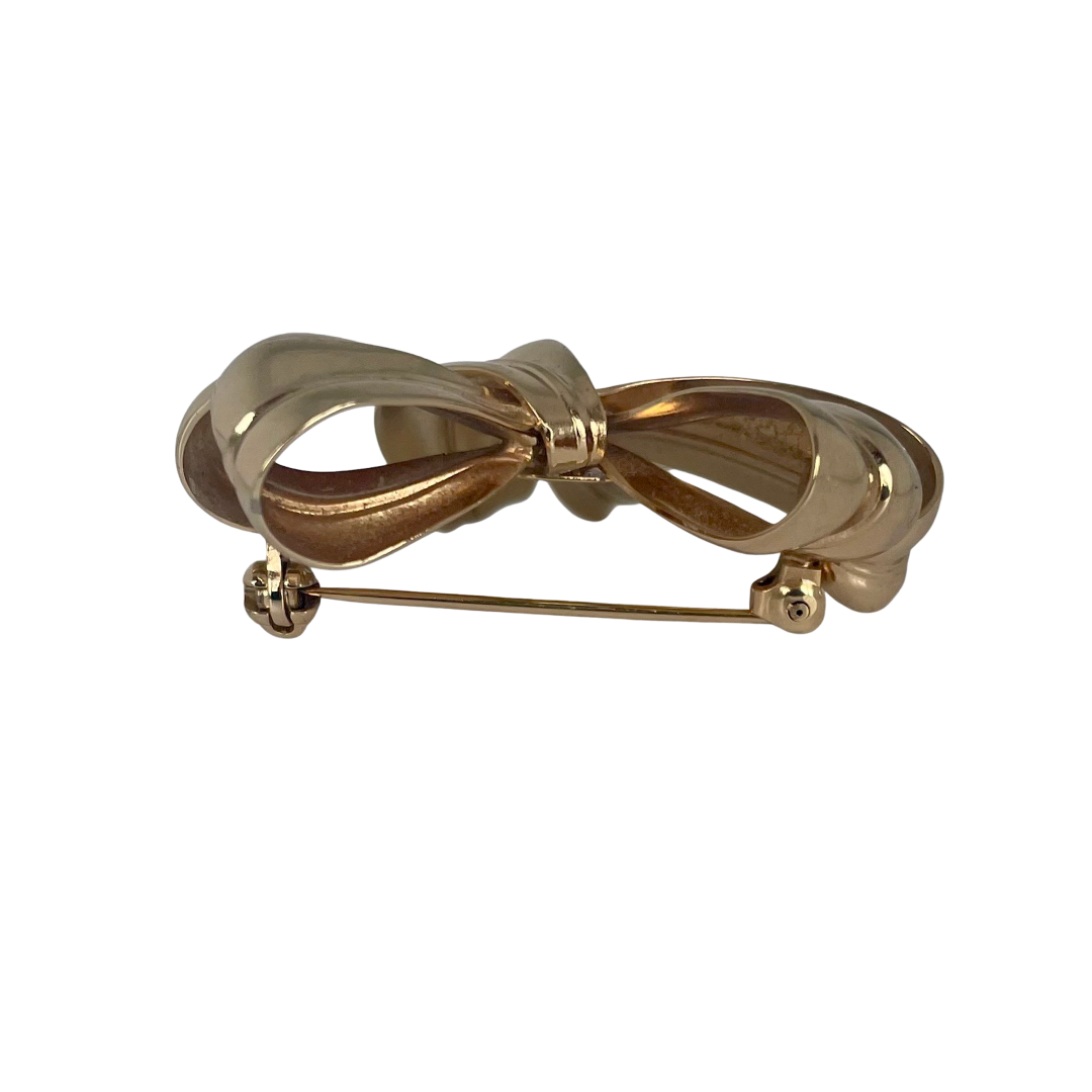 Vintage Christian Floppy Bow Brooch, 1980s
