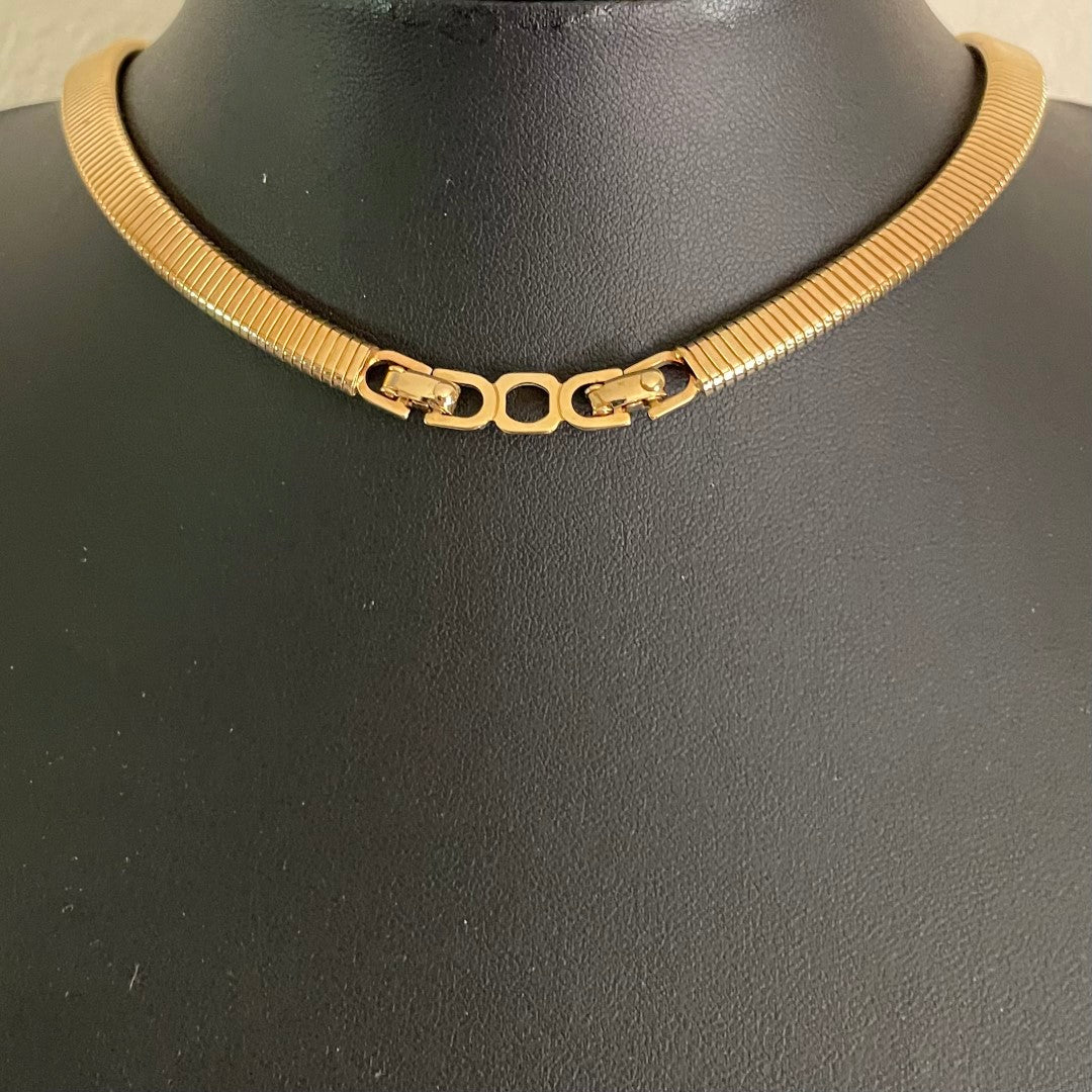 Christian Dior Vintage Enamel and Crystal Necklace