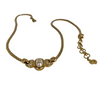 A Christian Dior Vintage Necklace with Faux Mabe Pearl Centrepiece