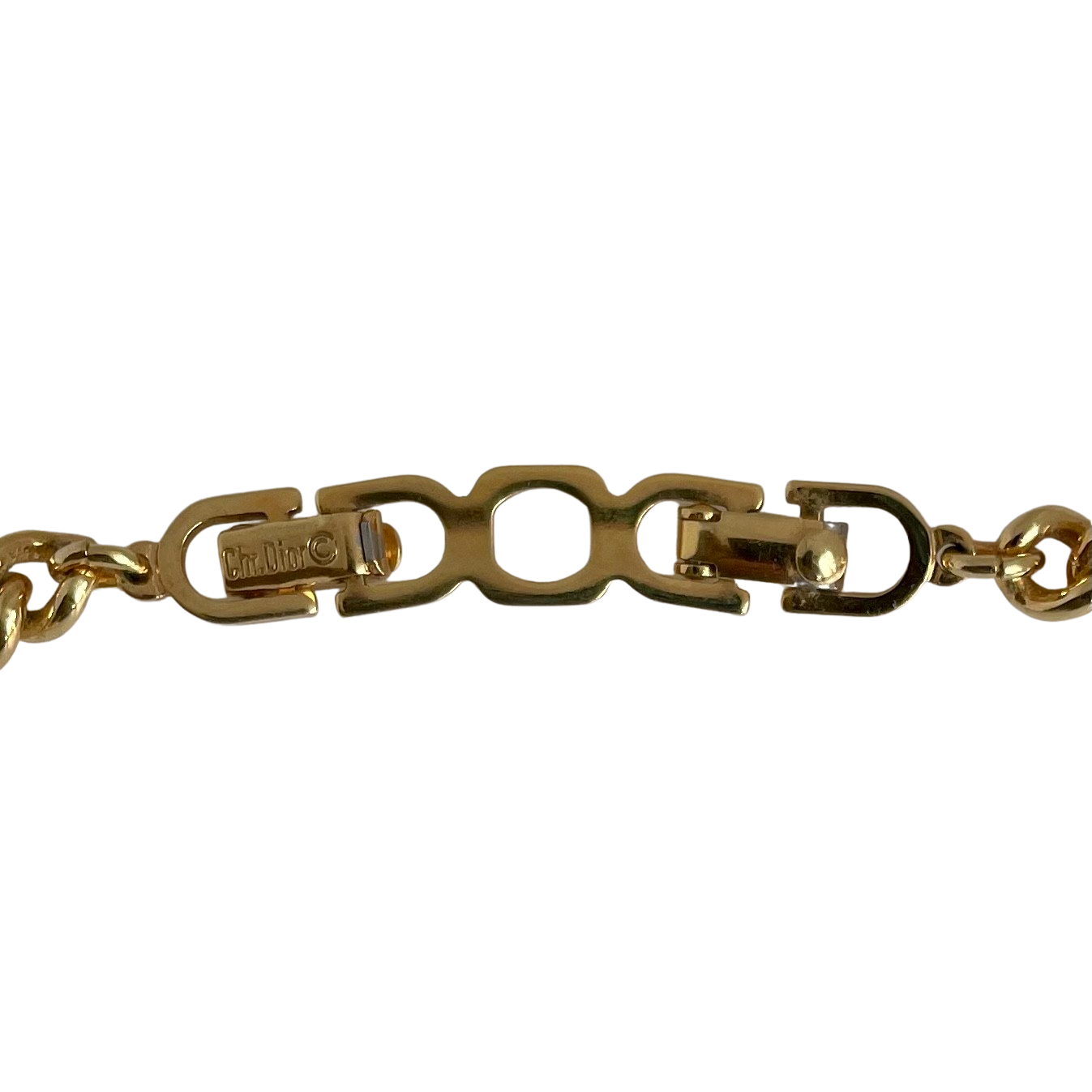 A Christian Dior Vintage Necklace with Enamel and Crystal Centrepiece