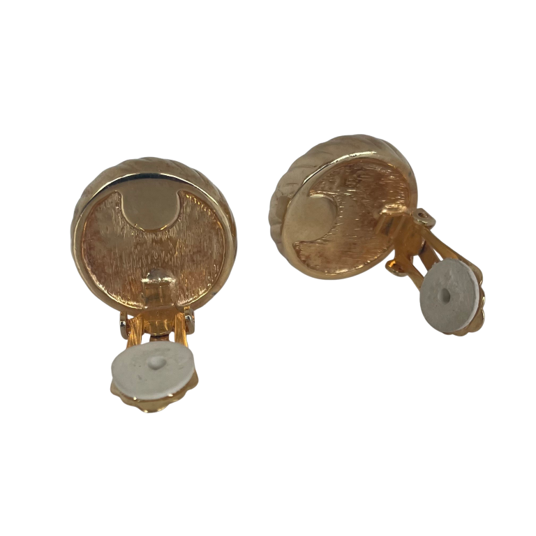 A pair of Vintage Christian Dior Pearl Clip-On Earrings, 1980s