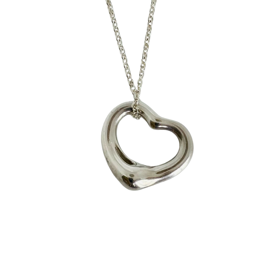 Vintage Tiffany & Co. Sterling Silver Elsa Peretti Open Heart Pendant, 22mm