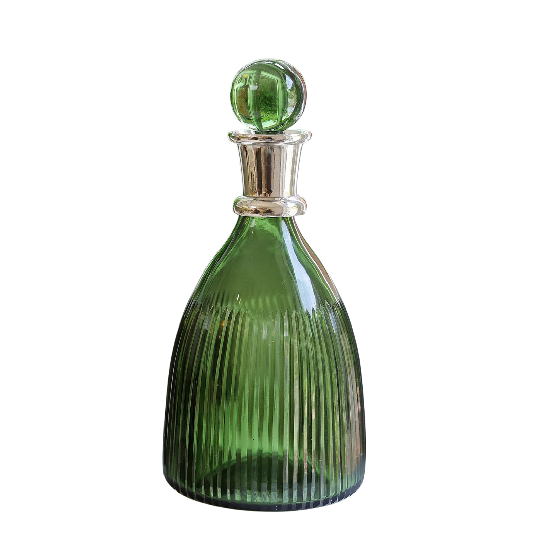 Emerald Green Decanter
