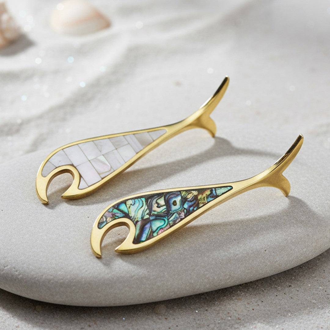 Fish Bottle Opener with Mother-of-Pearl Inlay