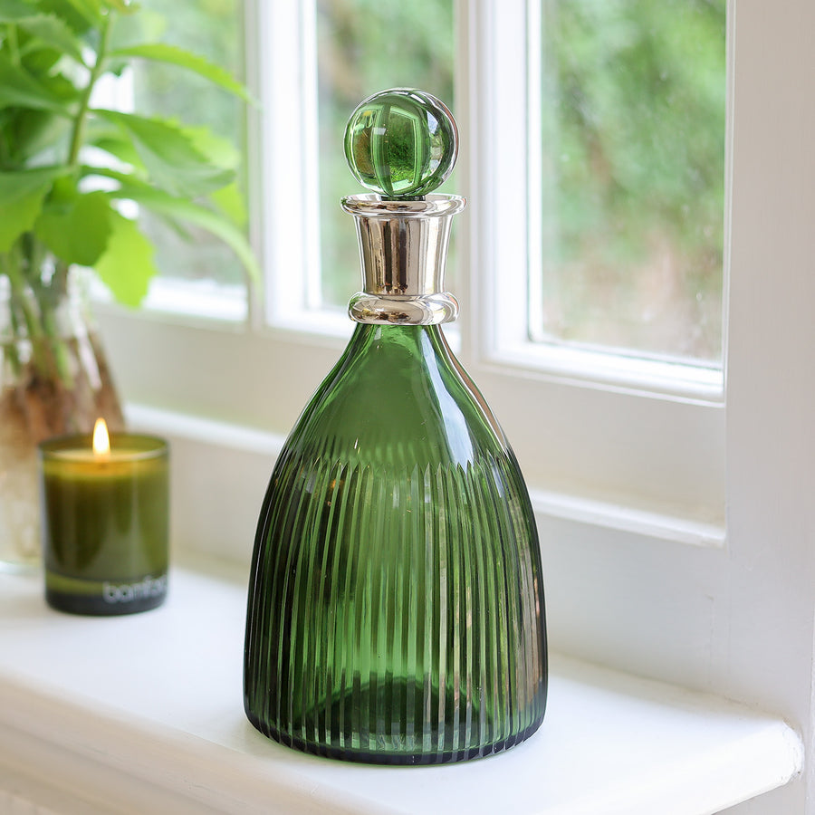 Emerald Green Decanter