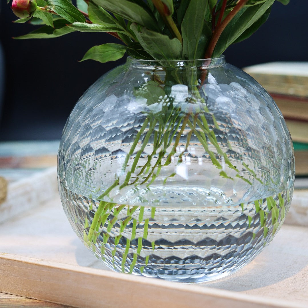 Honeycomb Handcut Large Bowl Vase