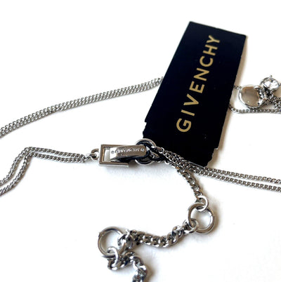 A Givenchy Double Stranded Chain Necklace