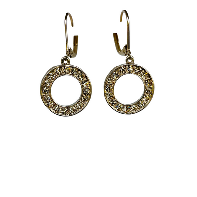 A pair of Givenchy Crystal Hoop Earrings