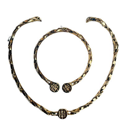 Vintage Givenchy Necklace & Bracelet Set – 1980s, Unworn, Original Box