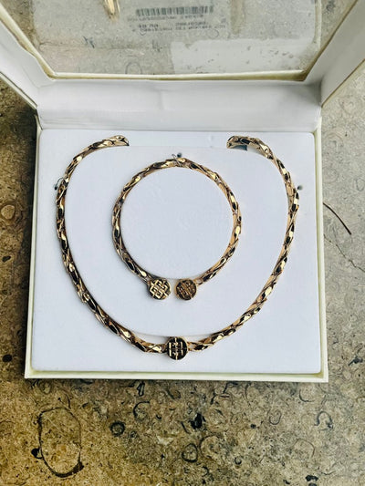 Vintage Givenchy Necklace & Bracelet Set – 1980s, Unworn, Original Box