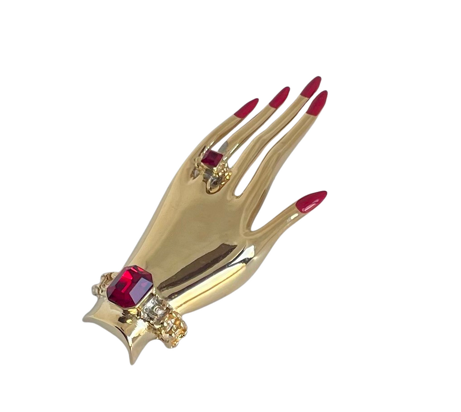 A Butler & Wilson Vintage Hand Brooch, 1980s