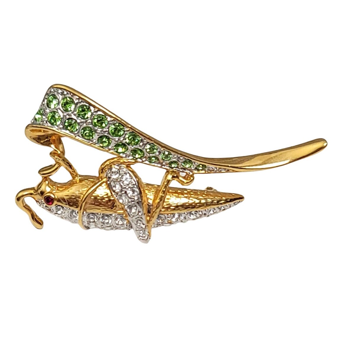 A Jackie Kennedy Vintage Grasshopper Brooch