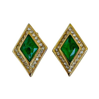 Vintage Christian Dior Art Deco Style Necklace and Earring Set, 1970s