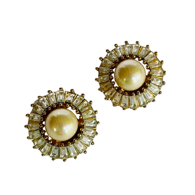 Vintage Grossé (Dior) Pearl Clip Earrings
