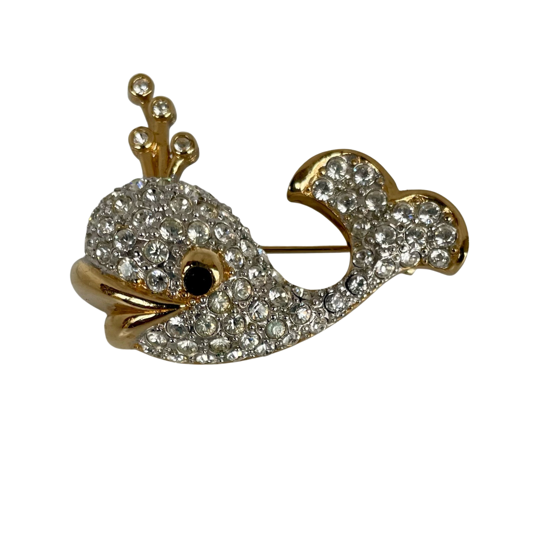 A Vintage Grossé (Dior) Whale Brooch