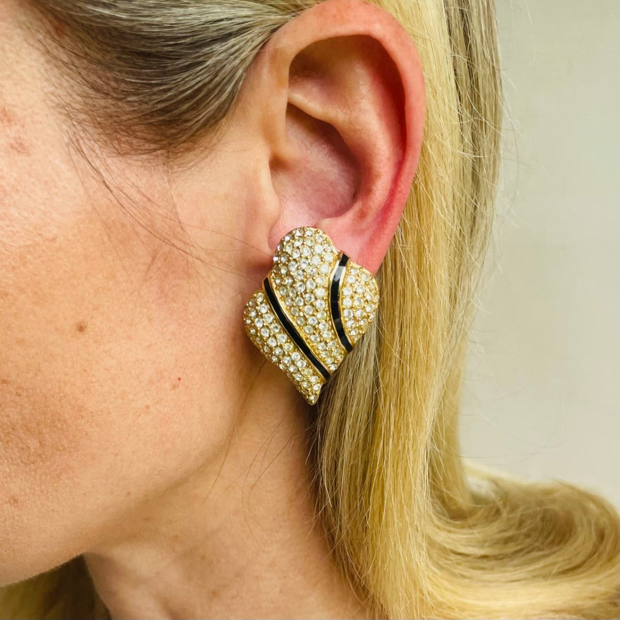 Vintage Grossé (Dior) Statement Clip Earrings, 1980s