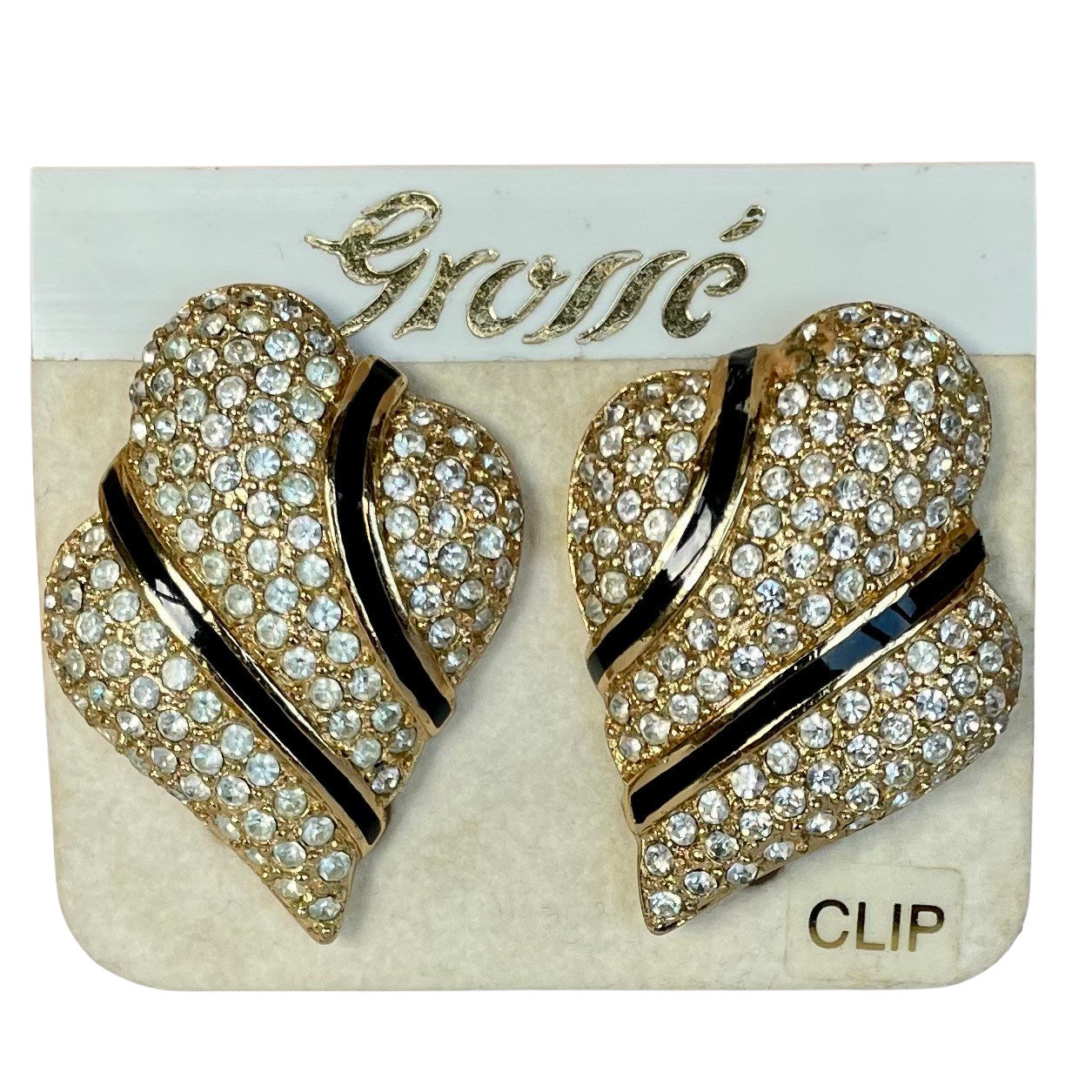 Vintage Grossé (Dior) Statement Clip Earrings, 1980s
