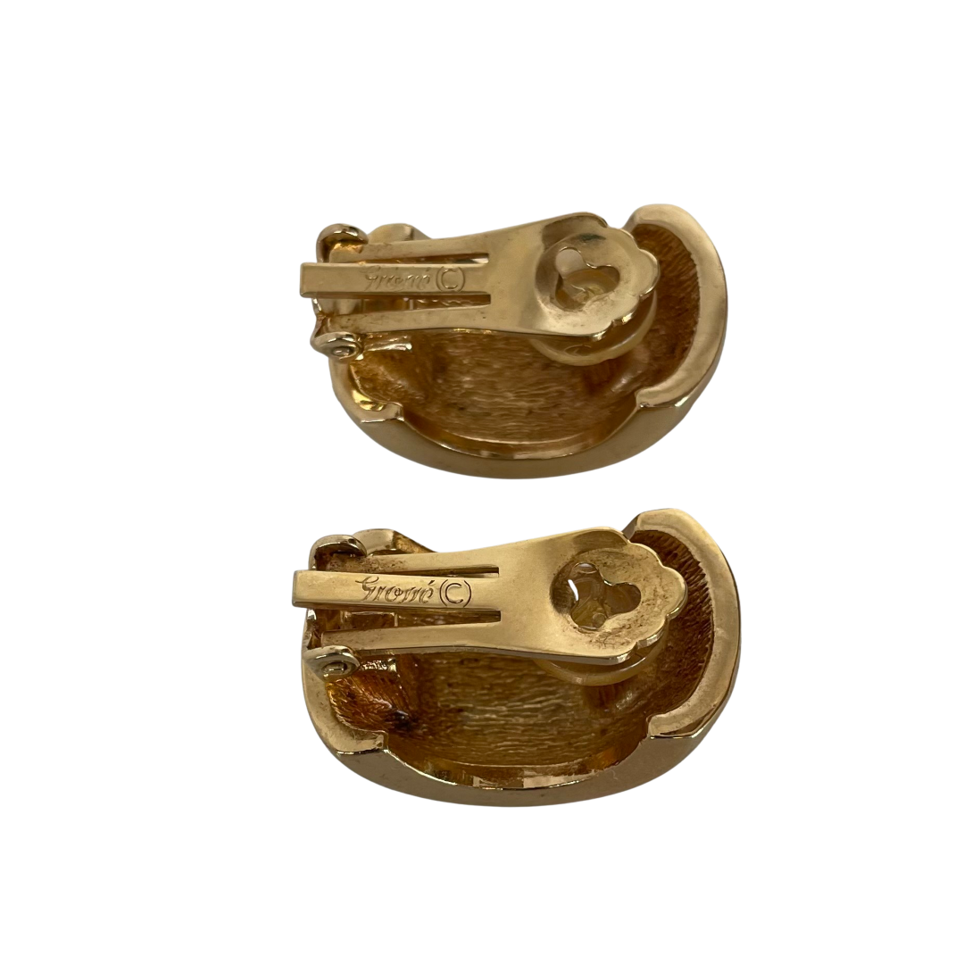 Vintage Grossé (Dior) Half Hoop Earrings, 1980s