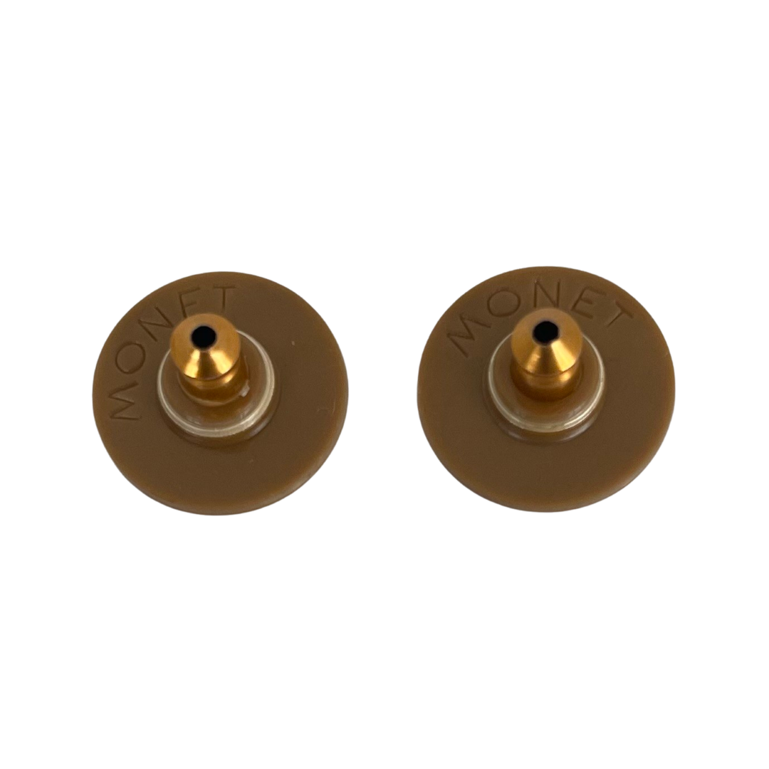 A Pair of Monet Flower Earrings for Pierced Ears