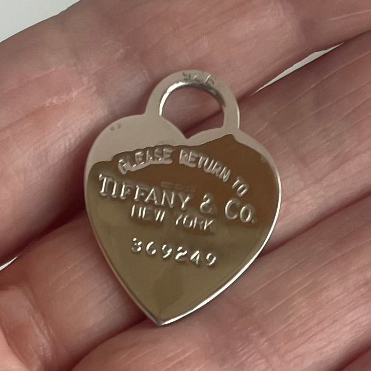 A Vintage Return to Tiffany Heart Tag Pendant/Charm