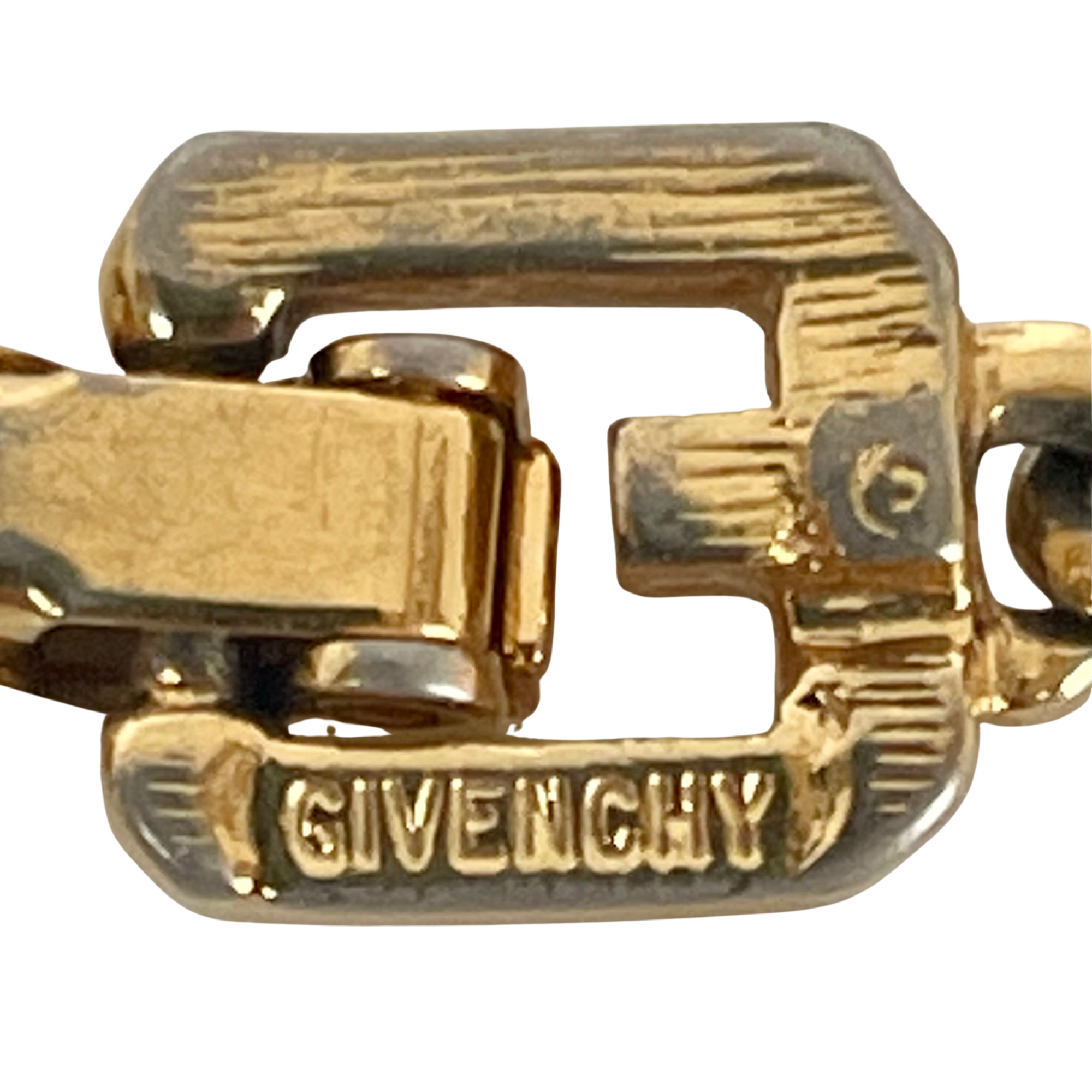 A Vintage Givenchy G-Link Chain Bracelet, 1980s