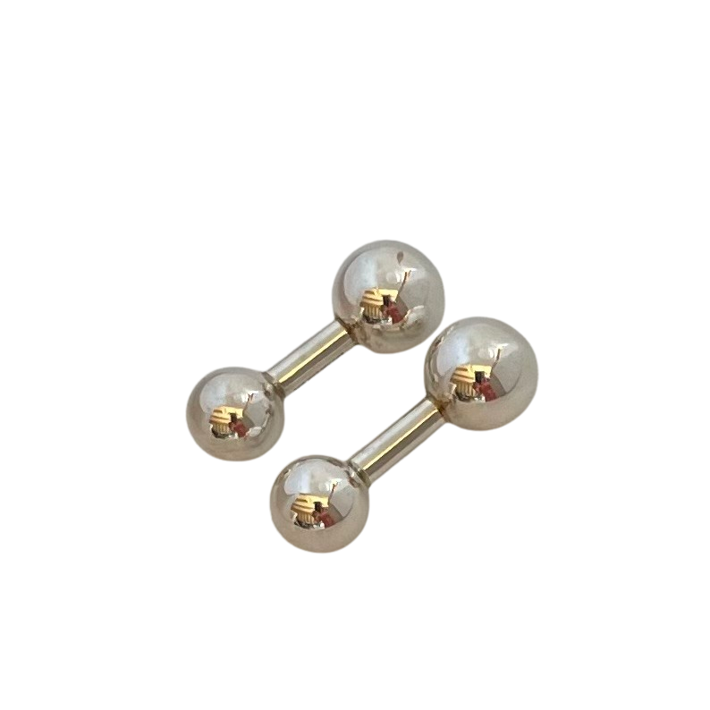 A pair of Tiffany & Co Vintage Barbell Cufflinks