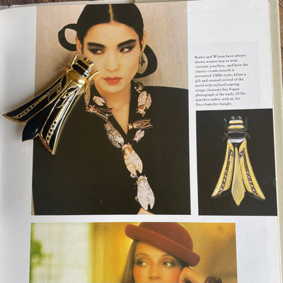 Rare, Vintage Butler & Wilson Cicada Brooch, 1980s