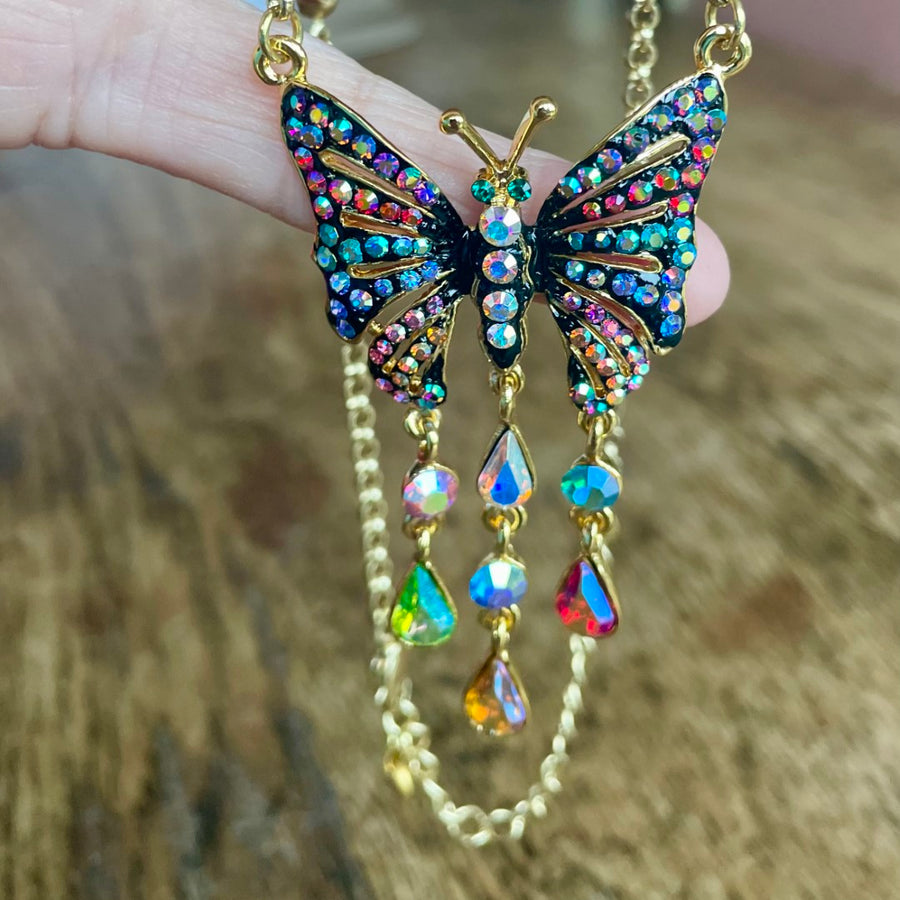 Vintage Butler & Wilson Butterfly Necklace