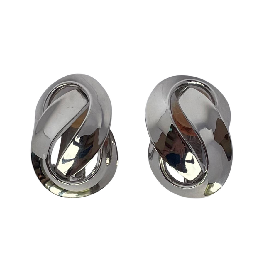 Vintage Grossé (Dior) Infinity Clip Earrings, 1980s