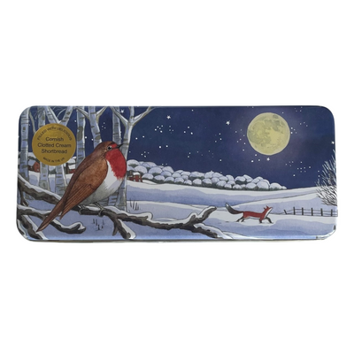 Emma Bridgewater Midnight Robin Tin Filled with Shortbread Biscuits