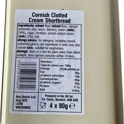 Emma Bridgewater Midnight Robin Tin Filled with Shortbread Biscuits