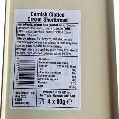 Emma Bridgewater Midnight Robin Tin Filled with Shortbread Biscuits