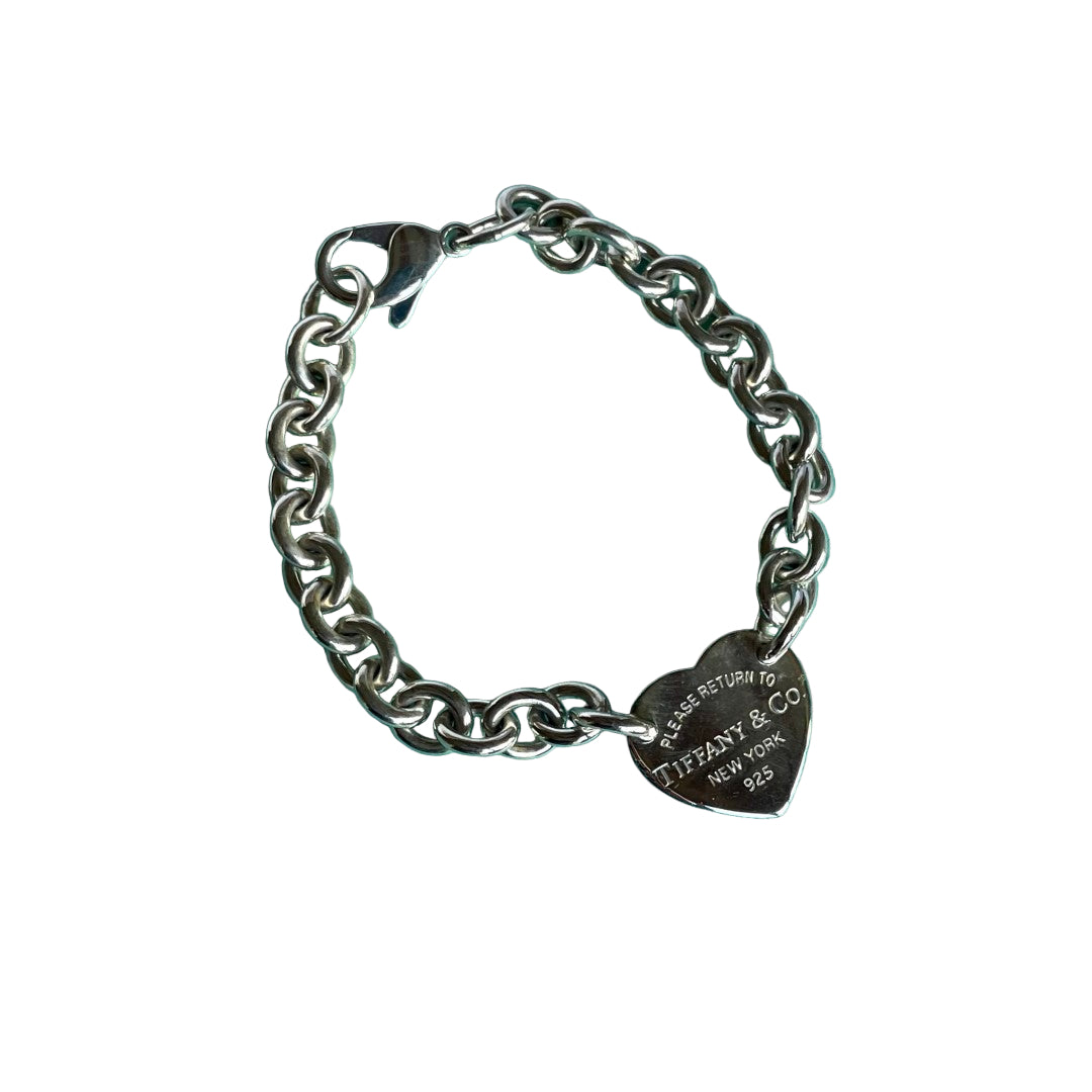 Vintage Tiffany & Co Return to Tiffany Sterling Silver Heart Tag