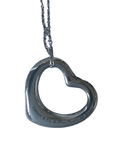 Vintage Tiffany & Co. Sterling Silver Elsa Peretti Open Heart Pendant, 22mm