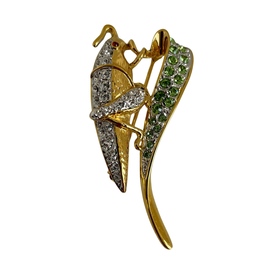 A Jackie Kennedy Vintage Grasshopper Brooch