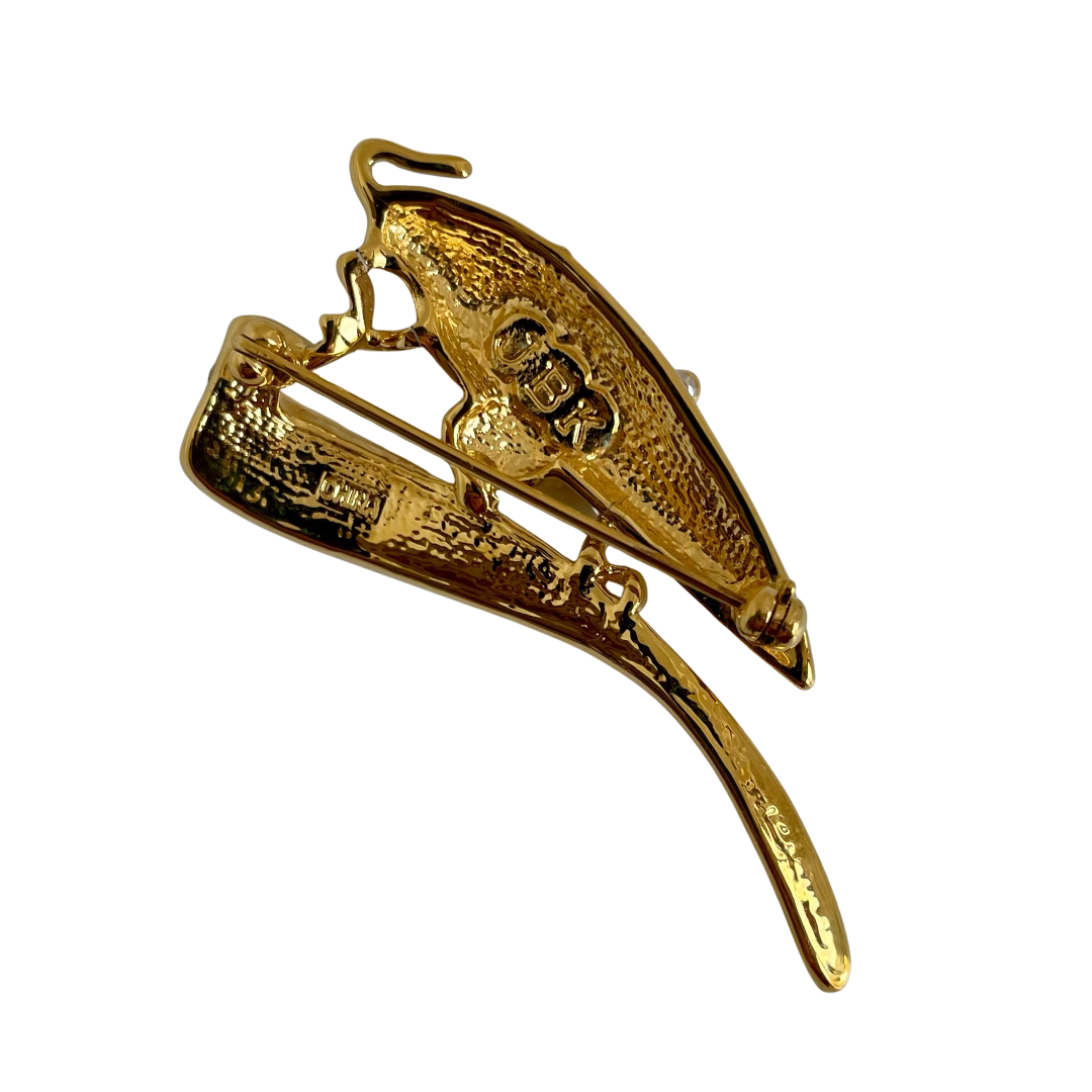 A Jackie Kennedy Vintage Grasshopper Brooch
