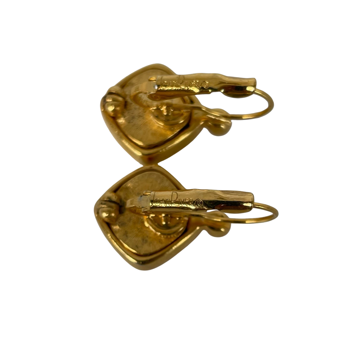 A pair of Vintage Joan Rivers Crystal Earrings