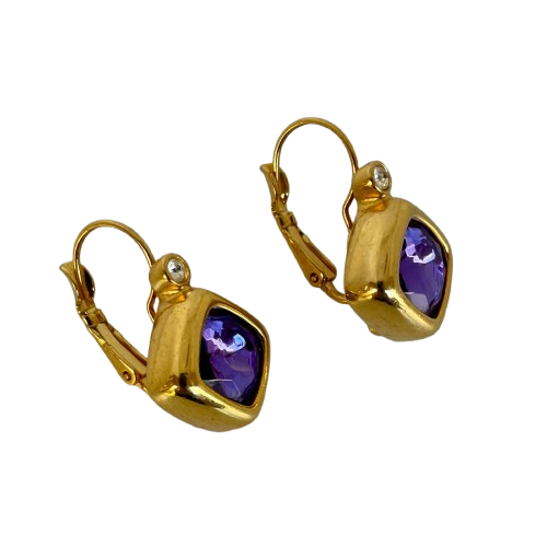 A pair of Vintage Joan Rivers Crystal Earrings